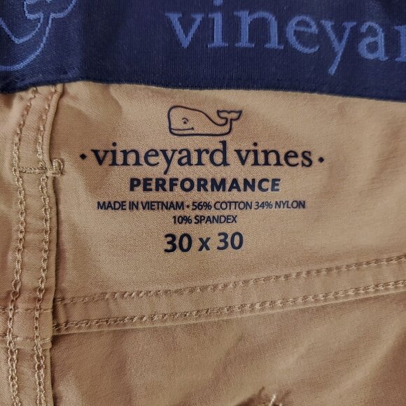 NWT Vineyard Vines Performance Mens Size 30X30 Ridge Khaki 5 Pocket Pants $92.99 - Picture 13 of 16